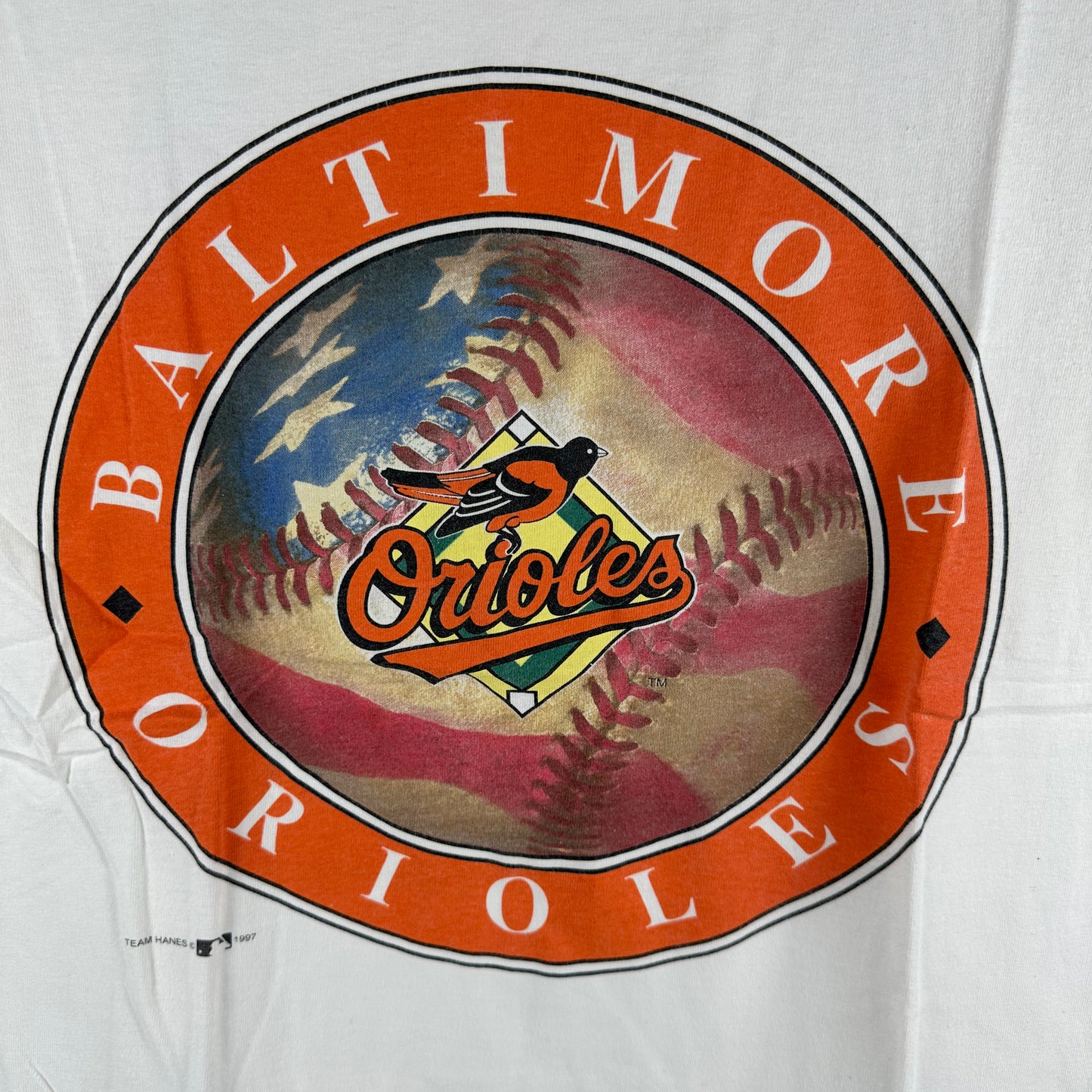 Vintage 1997 Baltimore Orioles Baseball MLB Graphic T-shirt