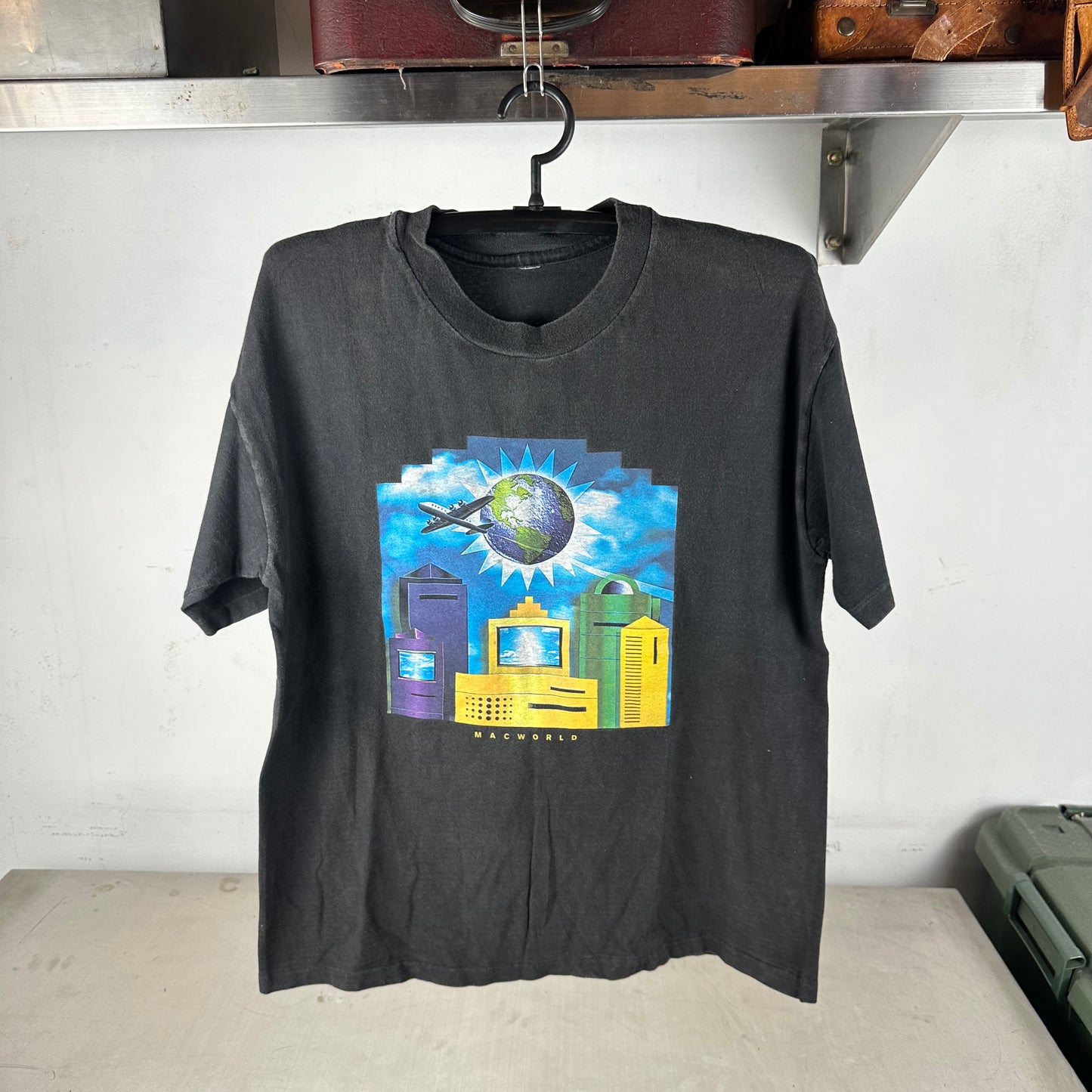 Vintage 90s Apple Computers Macworld Promo Single Stitch T-shirt