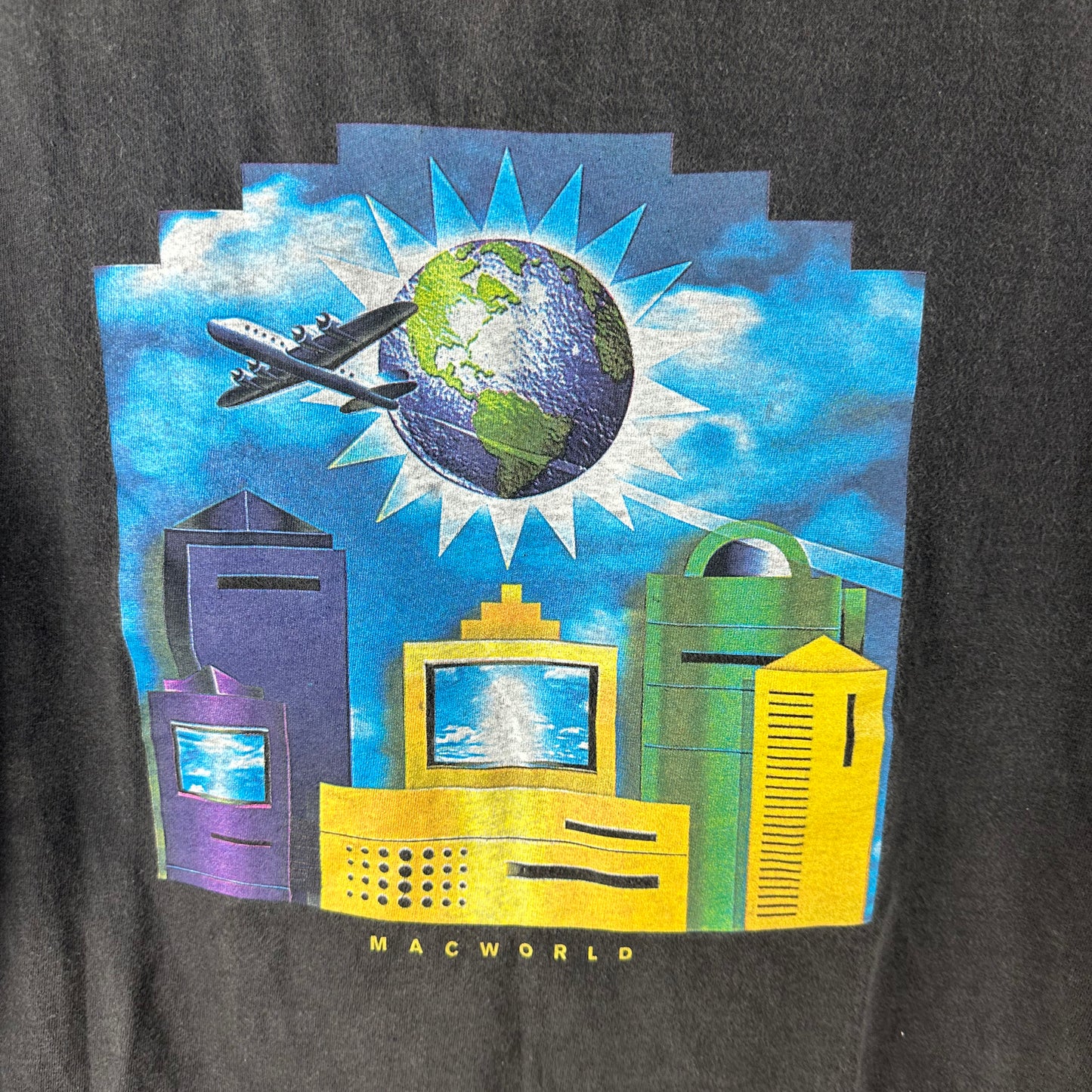 Vintage 90s Apple Computers Macworld Promo Single Stitch T-shirt