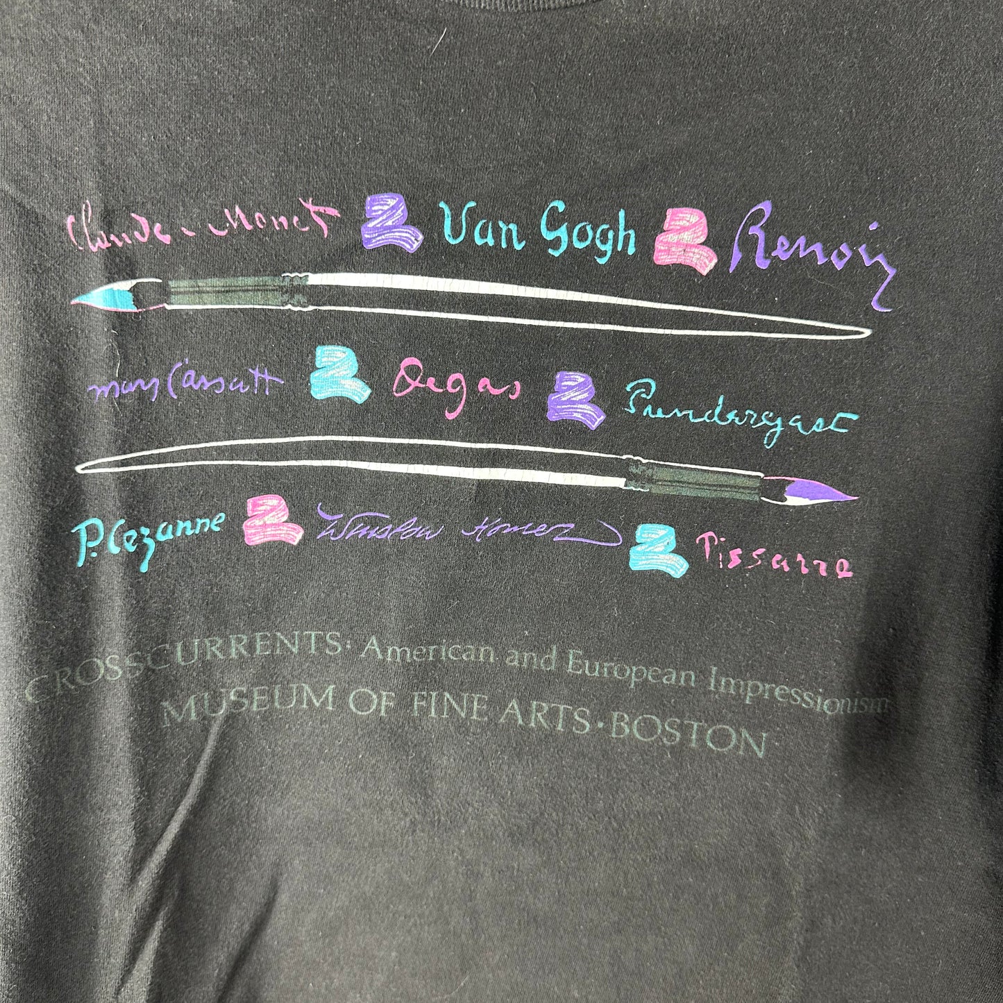 Vintage 90s Museum of Fine Arts Boston Impressionism Single Stitch T-shirt