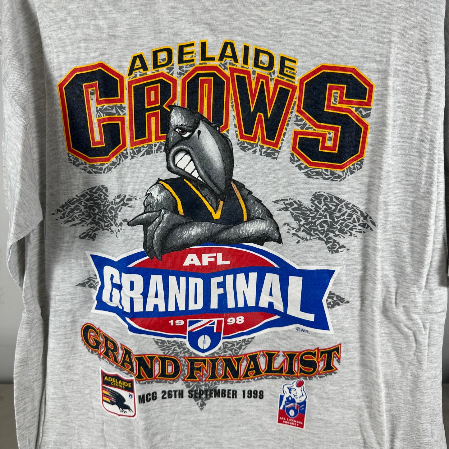 Vintage 1998 Adelaide Crows AFL Grand Finals Graphic T-shirt