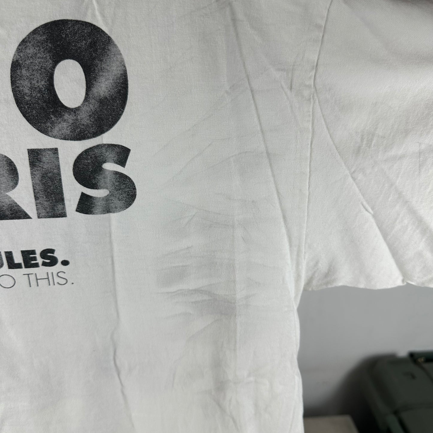 Vintage 90s Say Fris Vodka Please Promo Typography Single Stitch T-shirt