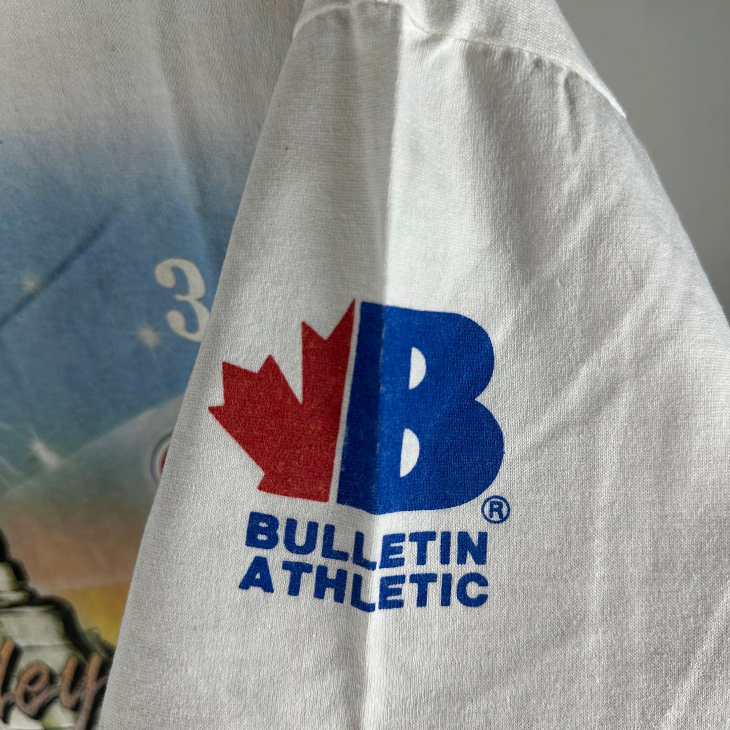 Vintage 1993 Montreal Canadiens Hockey NHL Bulletin Athletic AOP Single Stitch T-shirt