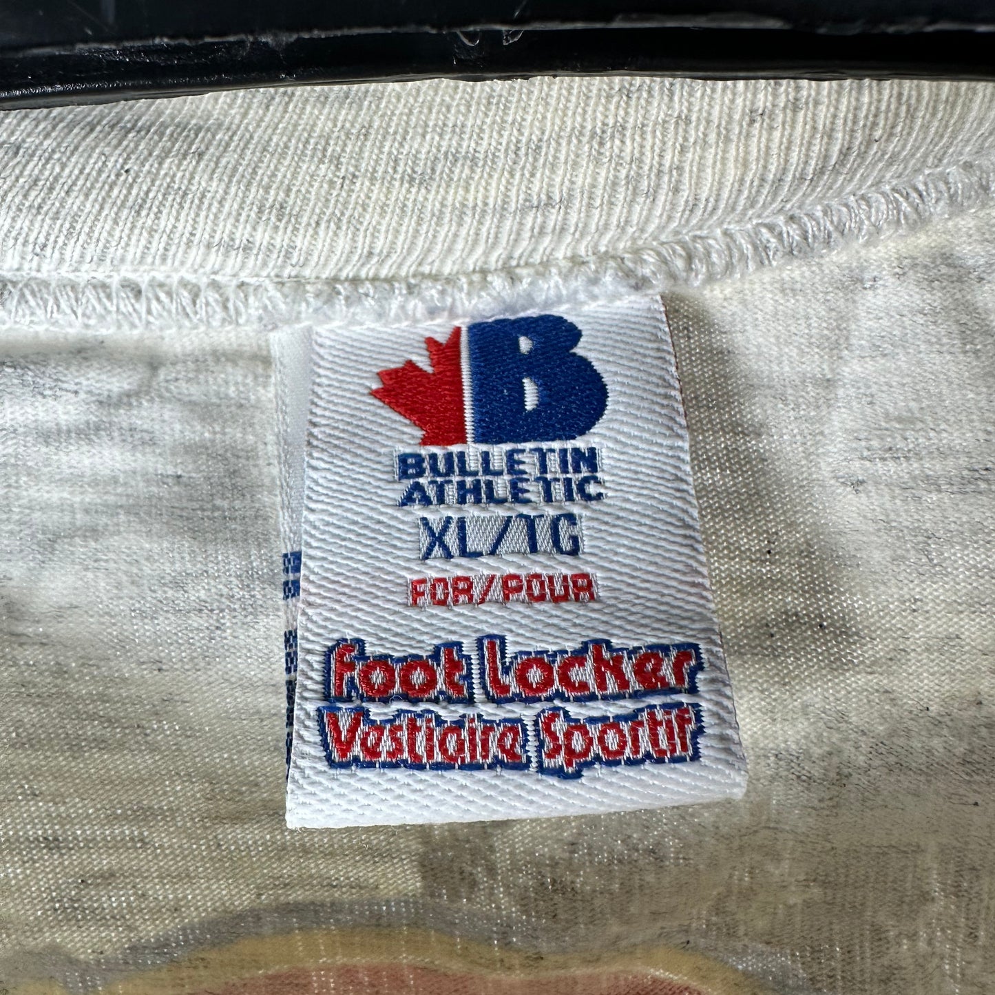 Vintage 1992 Montreal Canadiens Hockey NHL Bulletin Athletic AOP Single Stitch T-shirt