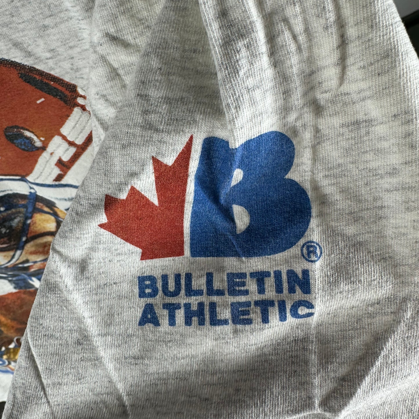 Vintage 1992 Montreal Canadiens Hockey NHL Bulletin Athletic AOP Single Stitch T-shirt