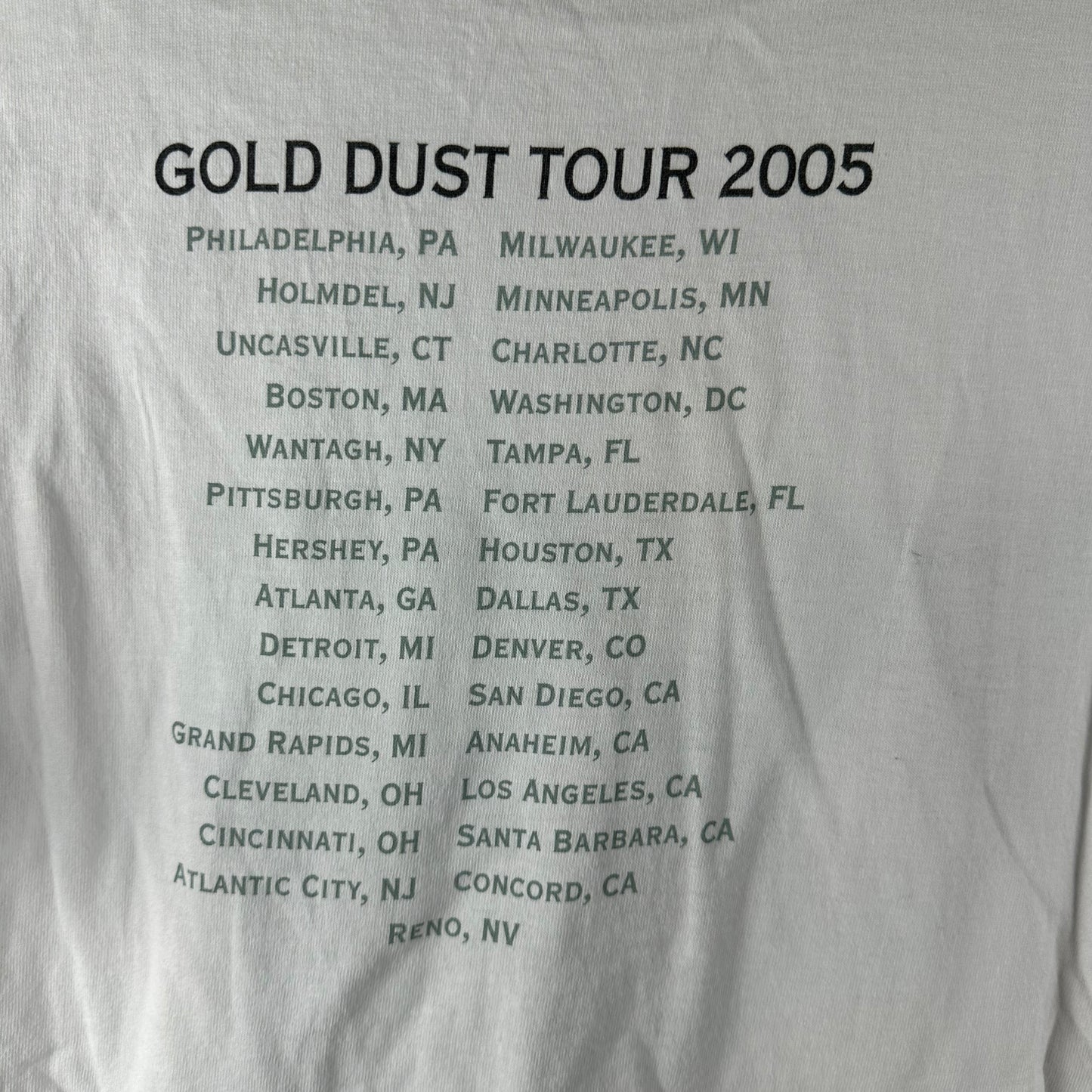 Vintage 2005 Stevie Nicks Gold Dust Tour Concert Fleetwood Mac T-shirt