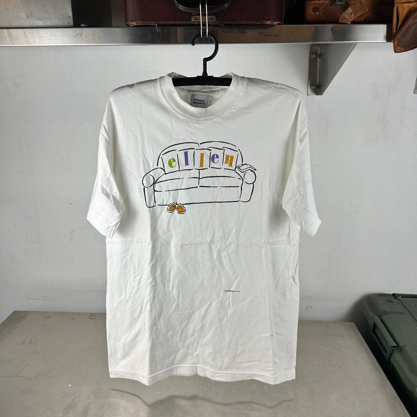 Vintage 1995 Ellen DeGeneres Stanley Desantis Graphic Promo T-shirt