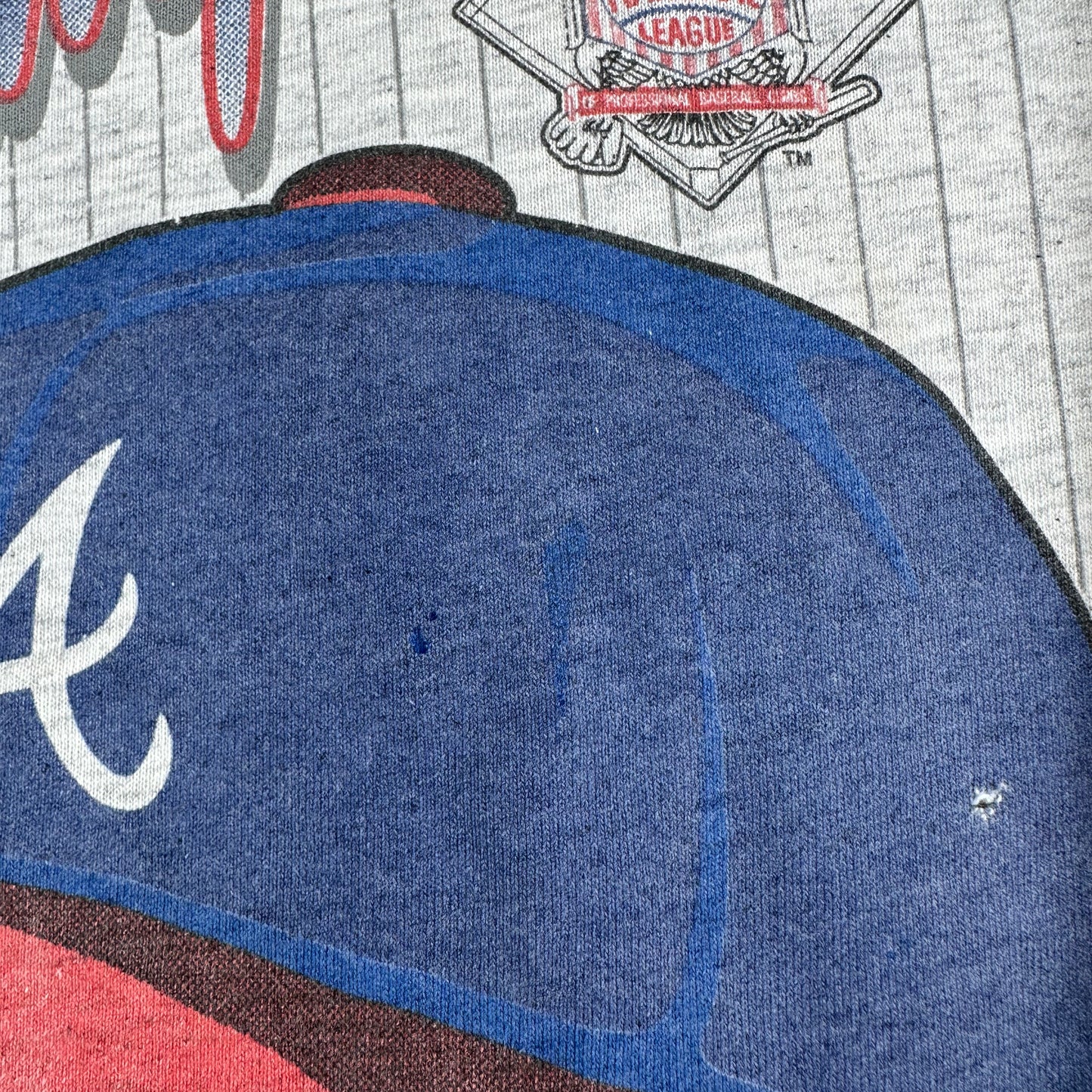 Vintage 1993 Atlanta Braves Baseball MLB Division Champions Single Stitch T-shirt