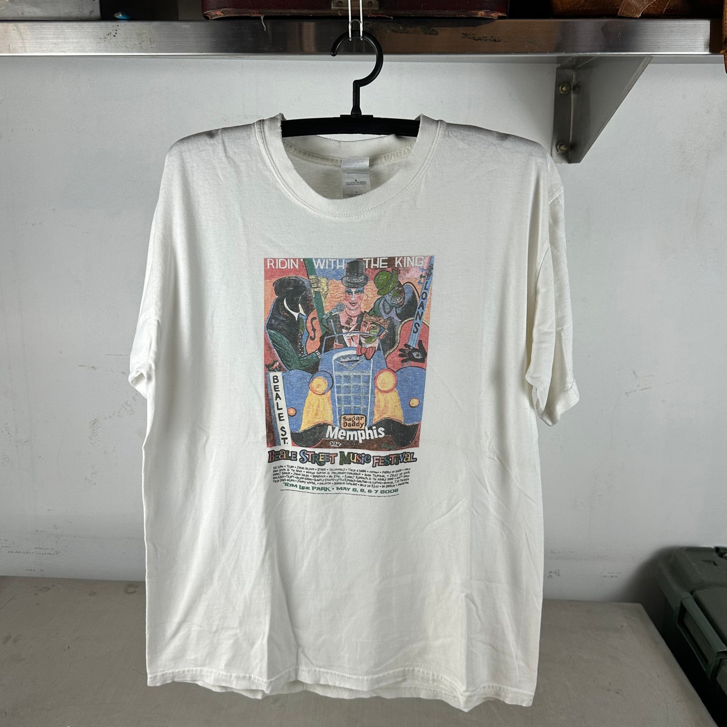 Vintage 2006 BB King James Brown Beale Street Music Festival T-shirt