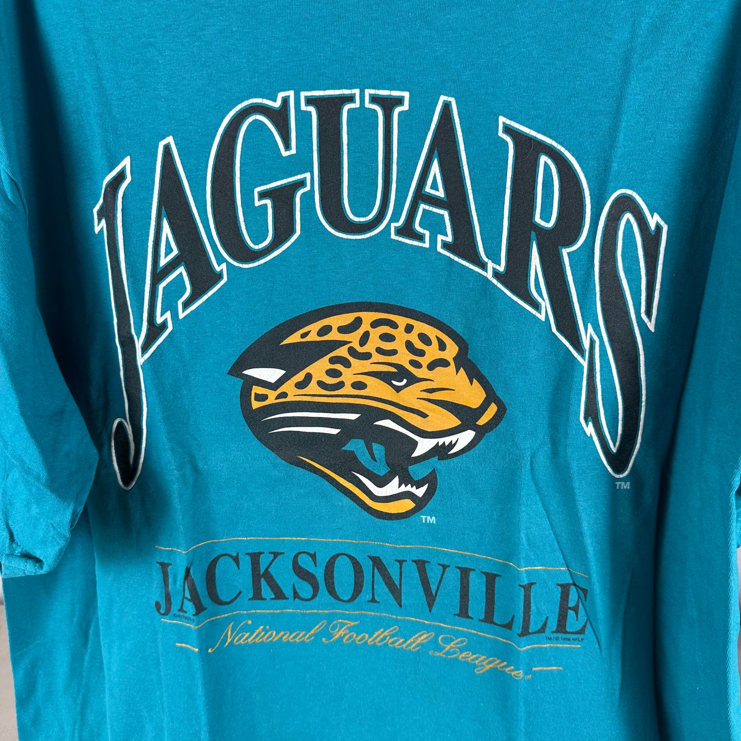 Vintage 1996 Jacksonville Jaguars Football NFL Graphic T-shirt