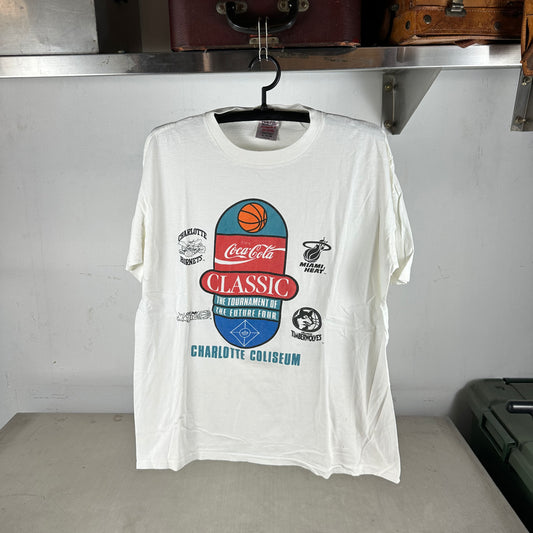 Vintage 90s The Charlotte Coliseum NBA Tournament Promo Single Stitch T-shirt