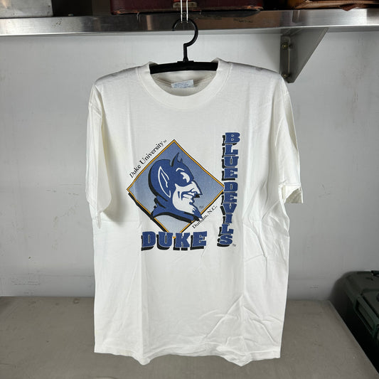 Vintage 90s Duke Blue Devils NCAA Graphic Single Stitch T-shirt