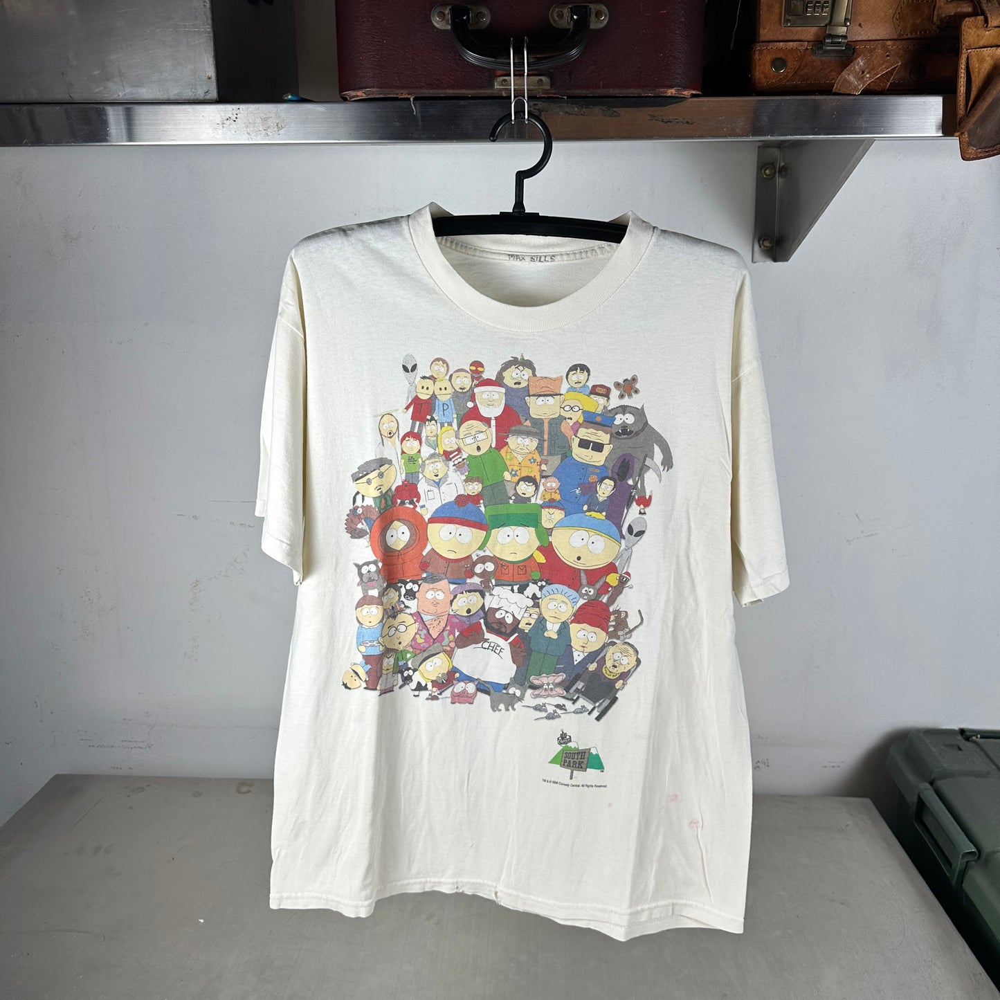Vintage 1998 South Park Characters Comedy Central TV Show Promo T-shirt