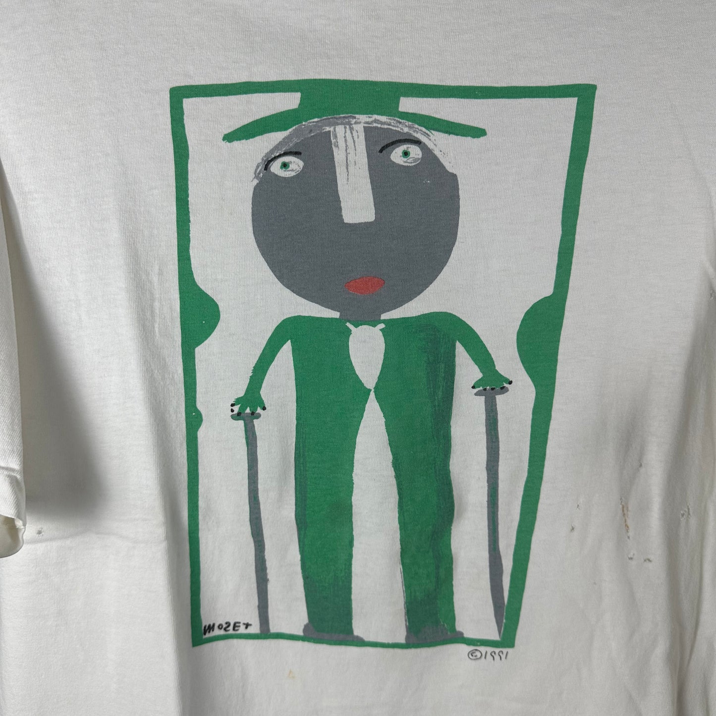 Vintage 1991 Mose Tolliver Art Moset Single Stitch T-shirt