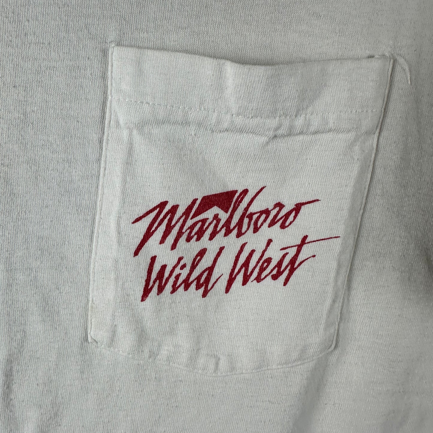Vintage 90s Marlboro Cigarettes Wild West Cowboy Graphic Single Stitch T-shirt