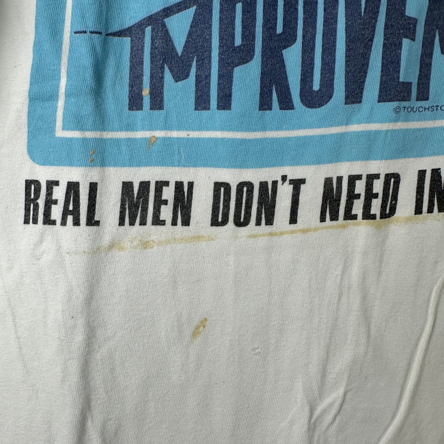 Vintage 90s Home Improvement Real Men Don't Need Instructions TV Show Promo T-shirt