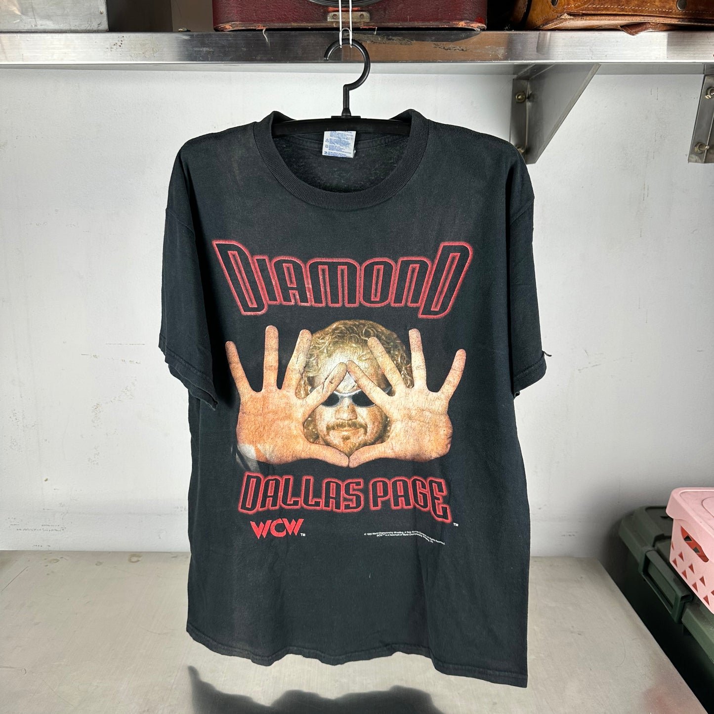 Vintage 1998 Diamond Dallas Page DDP WCW Wrestling Graphic T-shirt