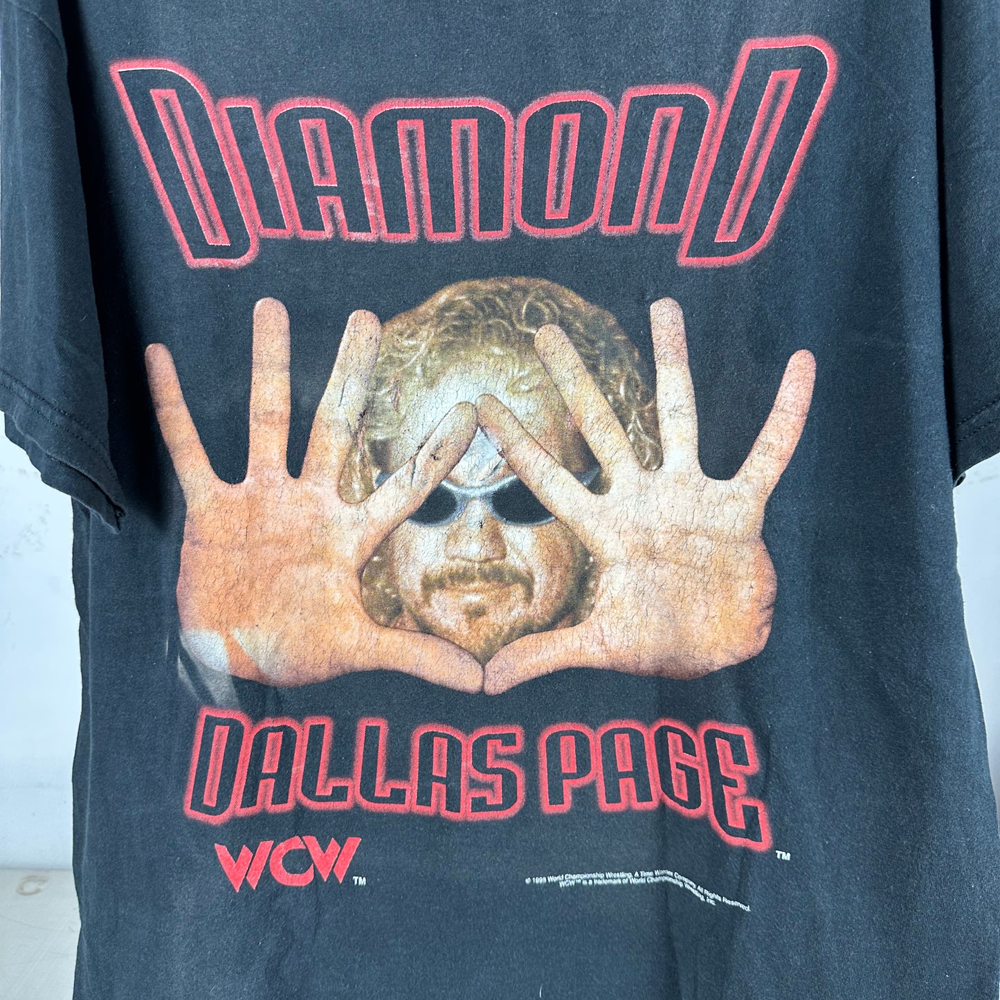 Vintage 1998 Diamond Dallas Page DDP WCW Wrestling Graphic T-shirt