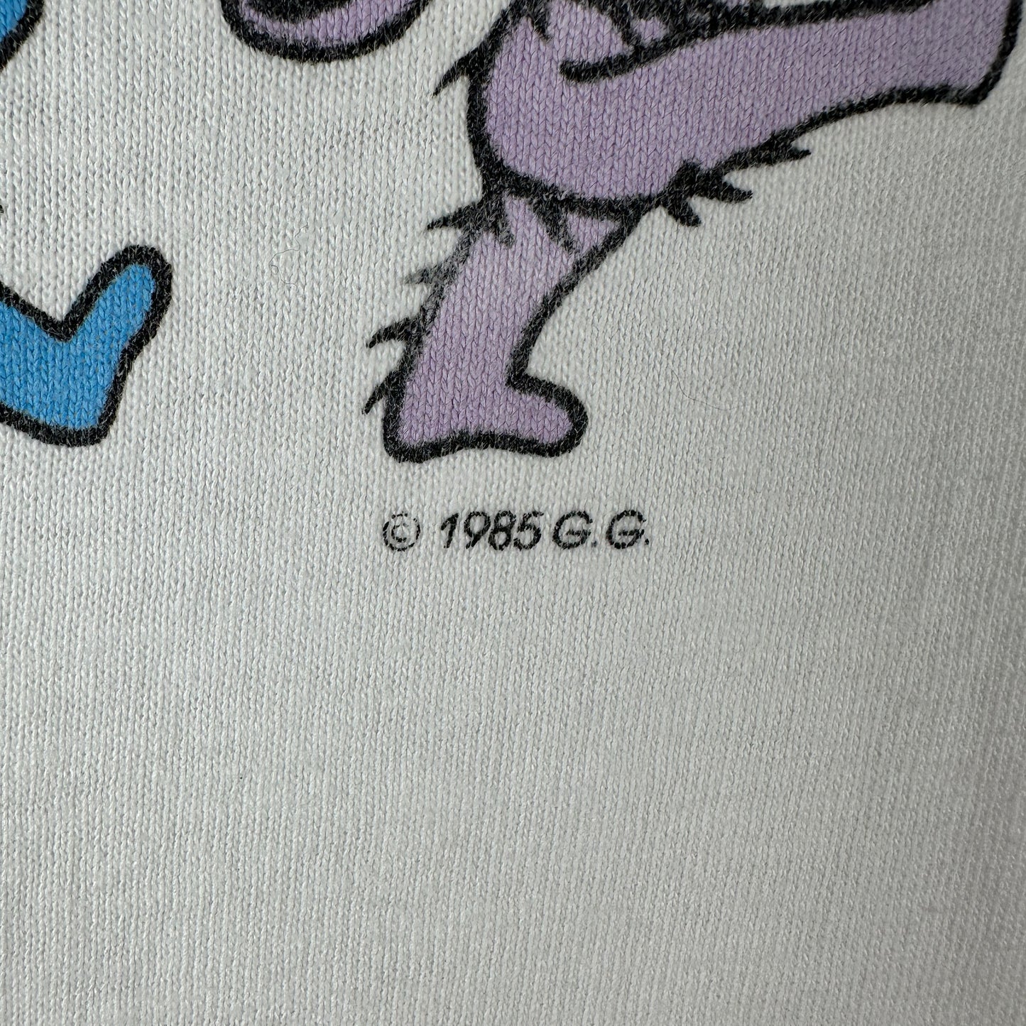 Vintage 1985 Grateful Dead Bear Rock Band Graphic Single Stitch T-shirt