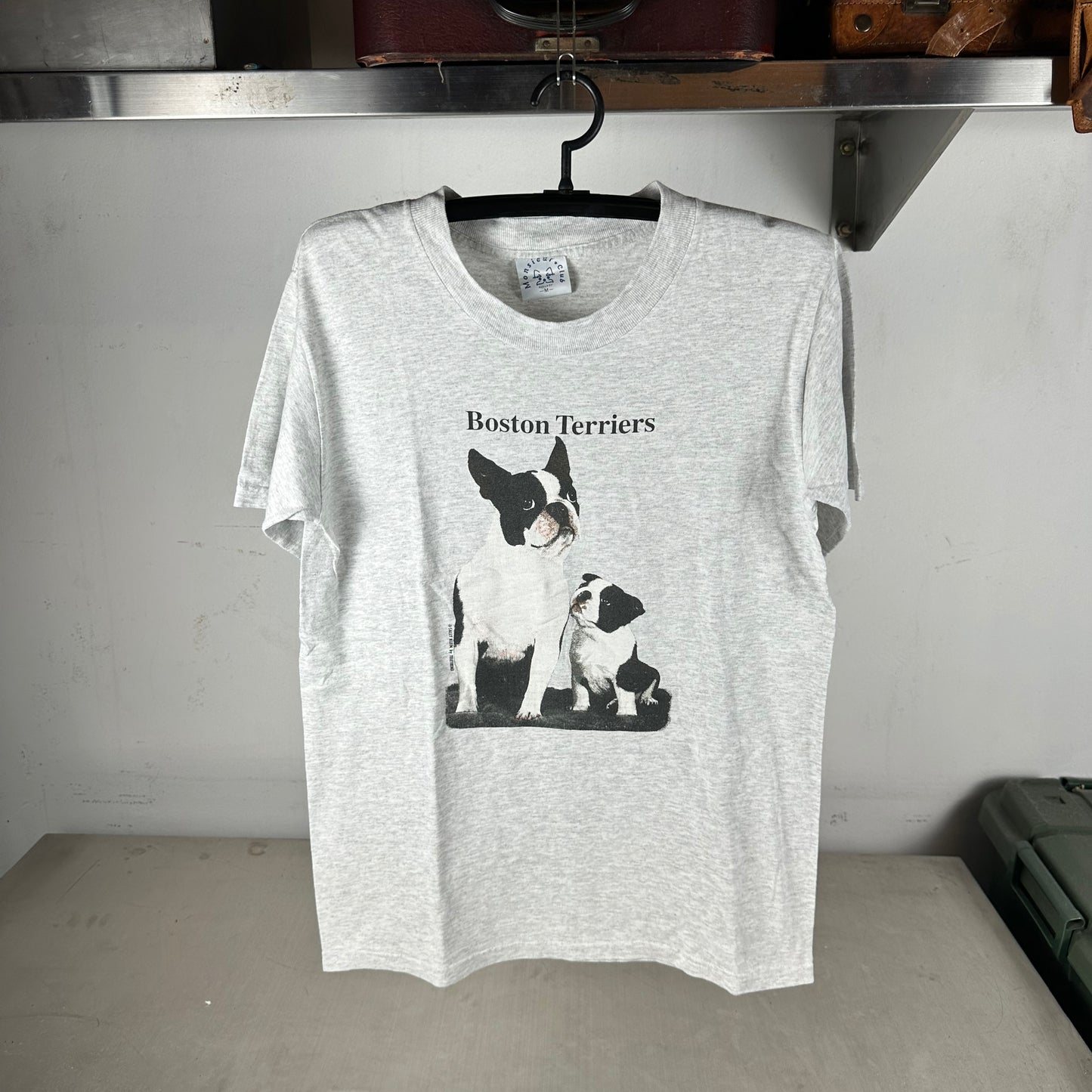 Vintage 90s Boston Terrier Dog Breed Pet Dog Lovers Graphic T-shirt