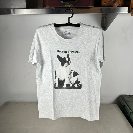 Vintage 90s Boston Terrier Dog Breed Pet Dog Lovers Graphic T-shirt