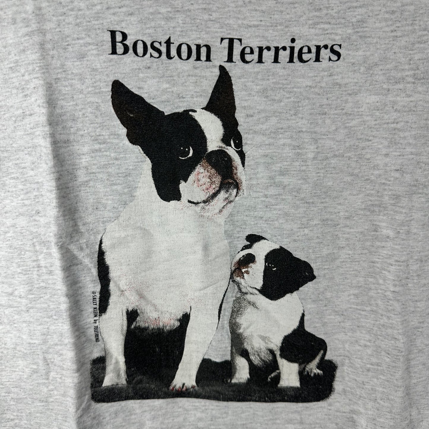Vintage 90s Boston Terrier Dog Breed Pet Dog Lovers Graphic T-shirt