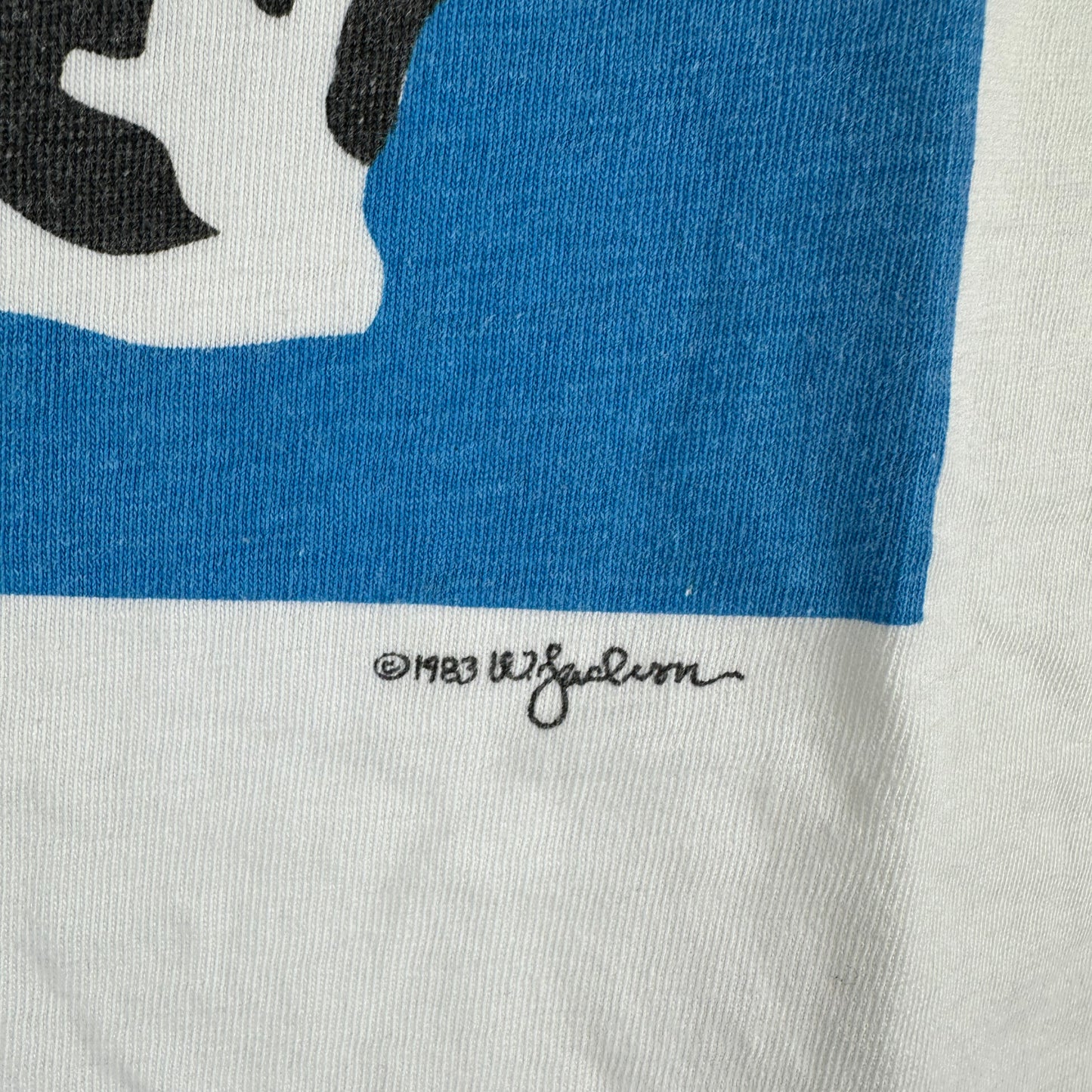 Vintage 1983 Woody Jackson Cow Graphic Single Stitch T-shirt