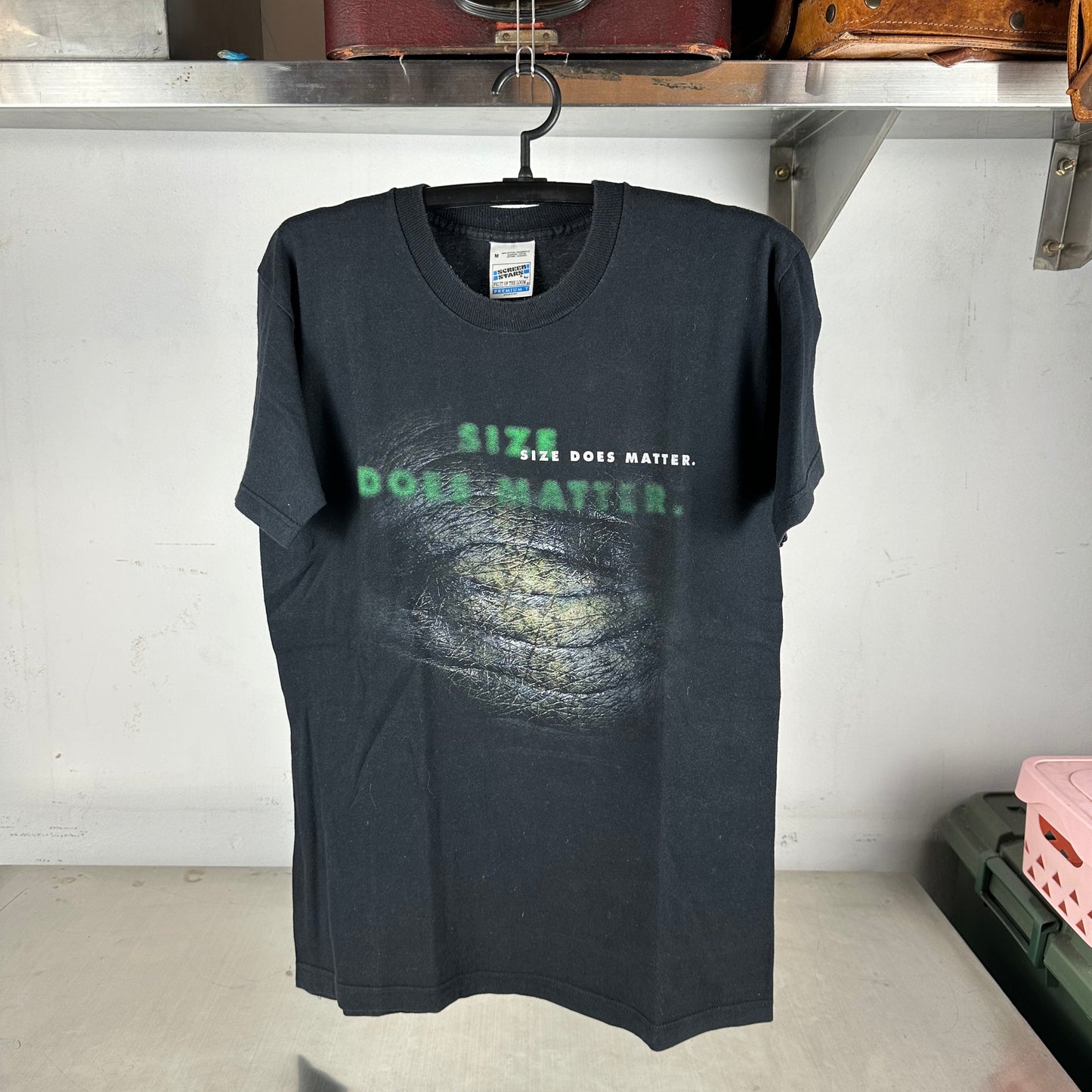 Vintage 90s Godzilla Size Does Matter Movie Promo Graphic T-shirt