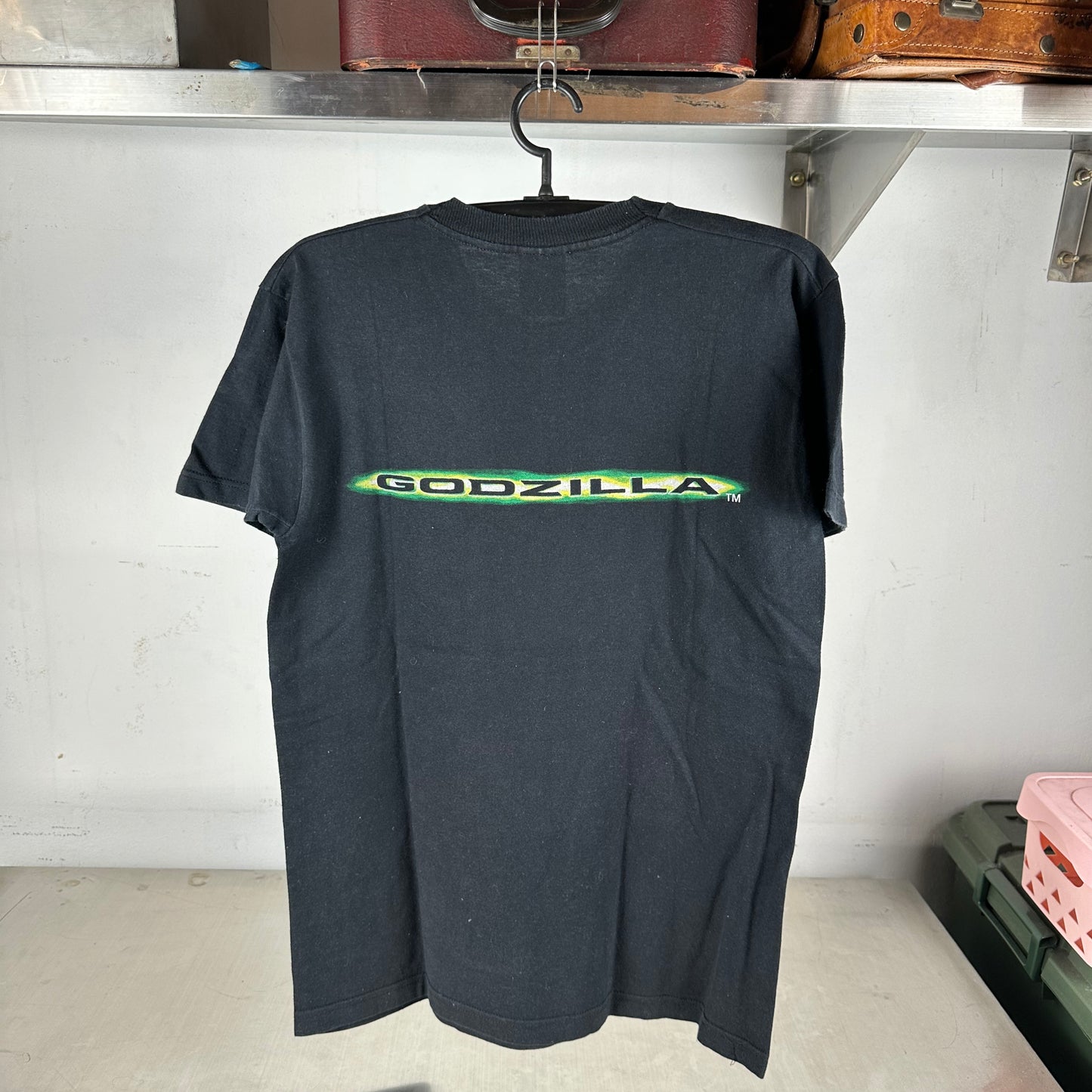 Vintage 90s Godzilla Size Does Matter Movie Promo Graphic T-shirt