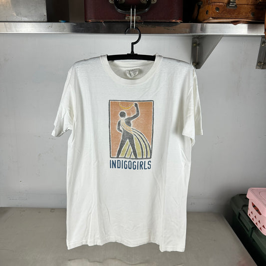 Vintage 90s Indigo Girls Come on Now Social Folk Rock Duo Single Stitch T-shirt
