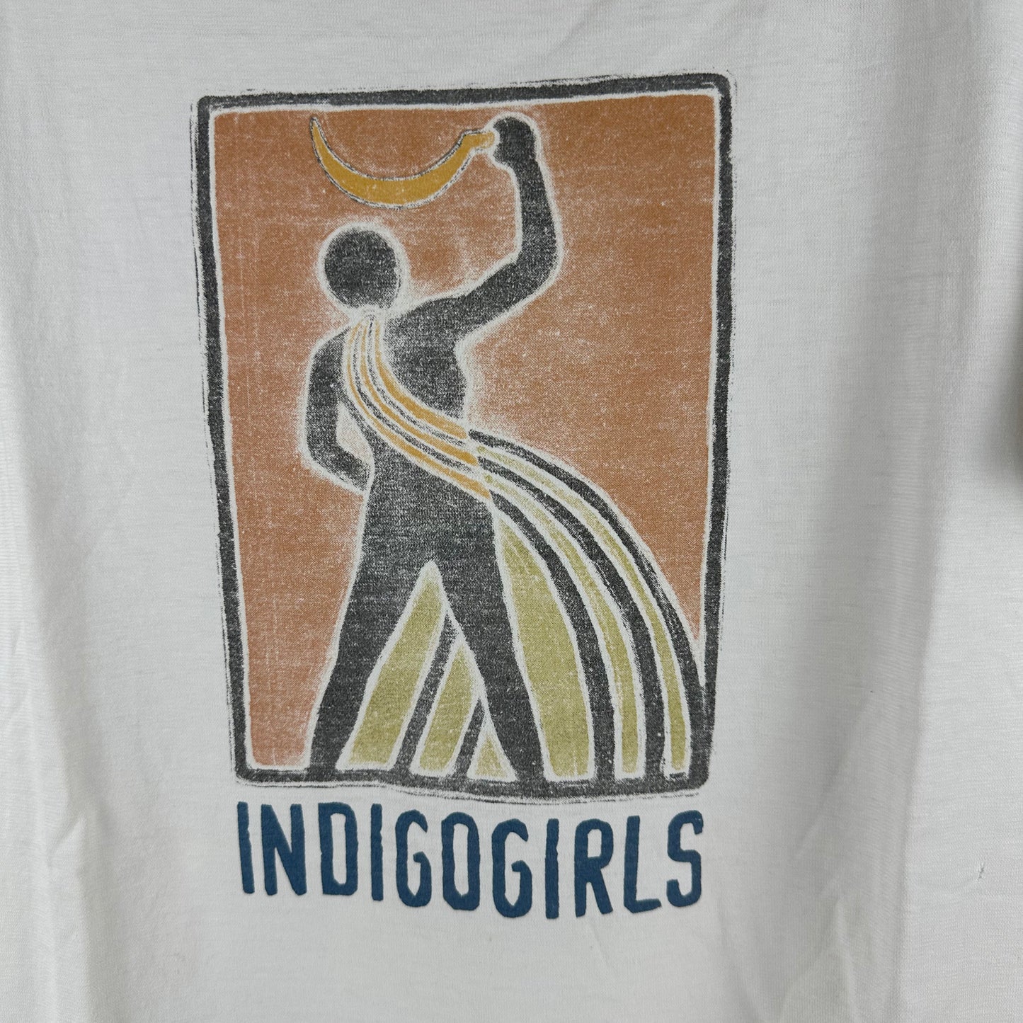 Vintage 90s Indigo Girls Come on Now Social Folk Rock Duo Single Stitch T-shirt
