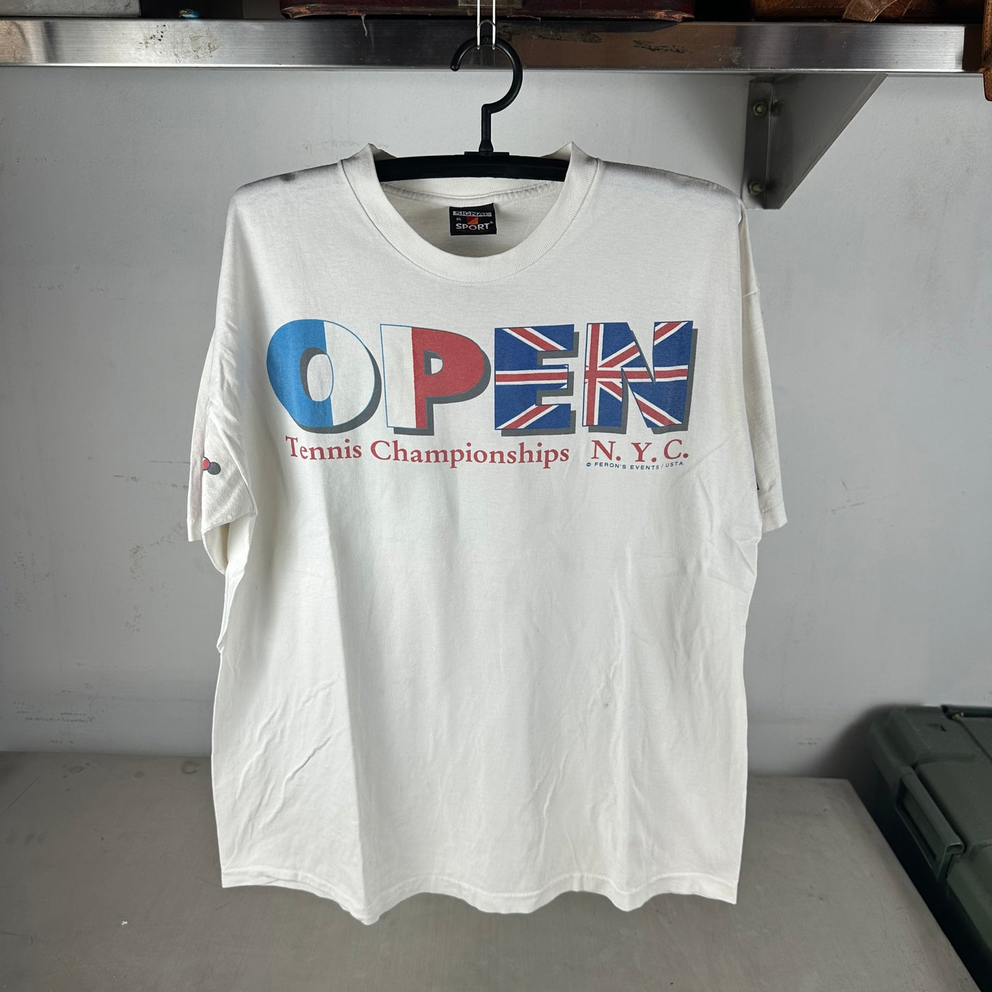 Vintage 1995 US Open Tennis Championship Graphic Single Stitch T-shirt