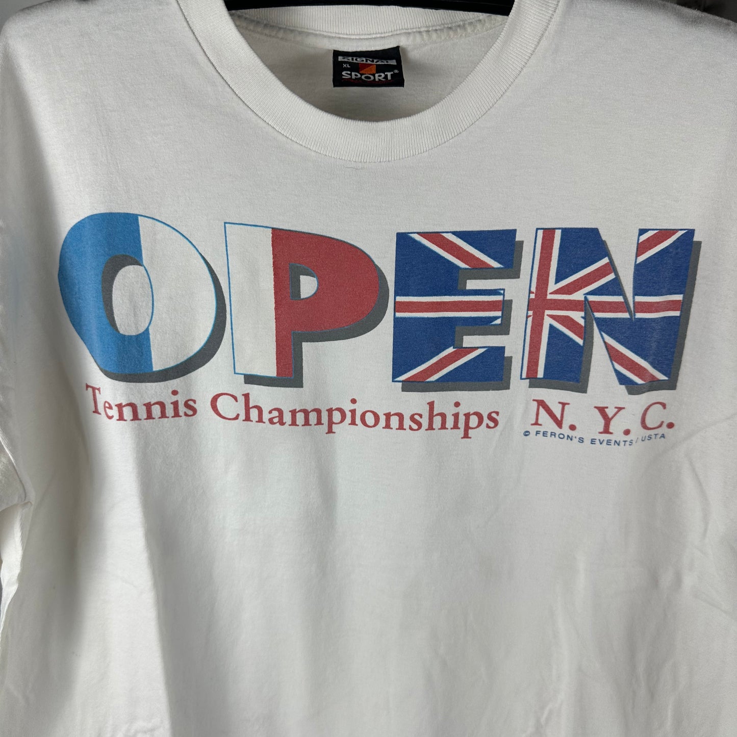 Vintage 1995 US Open Tennis Championship Graphic Single Stitch T-shirt