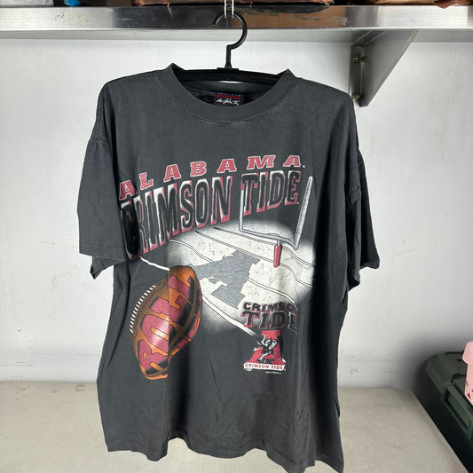 Vintage 90s Alabama Crimson Tide Football NCAA Single Stitch T-shirt