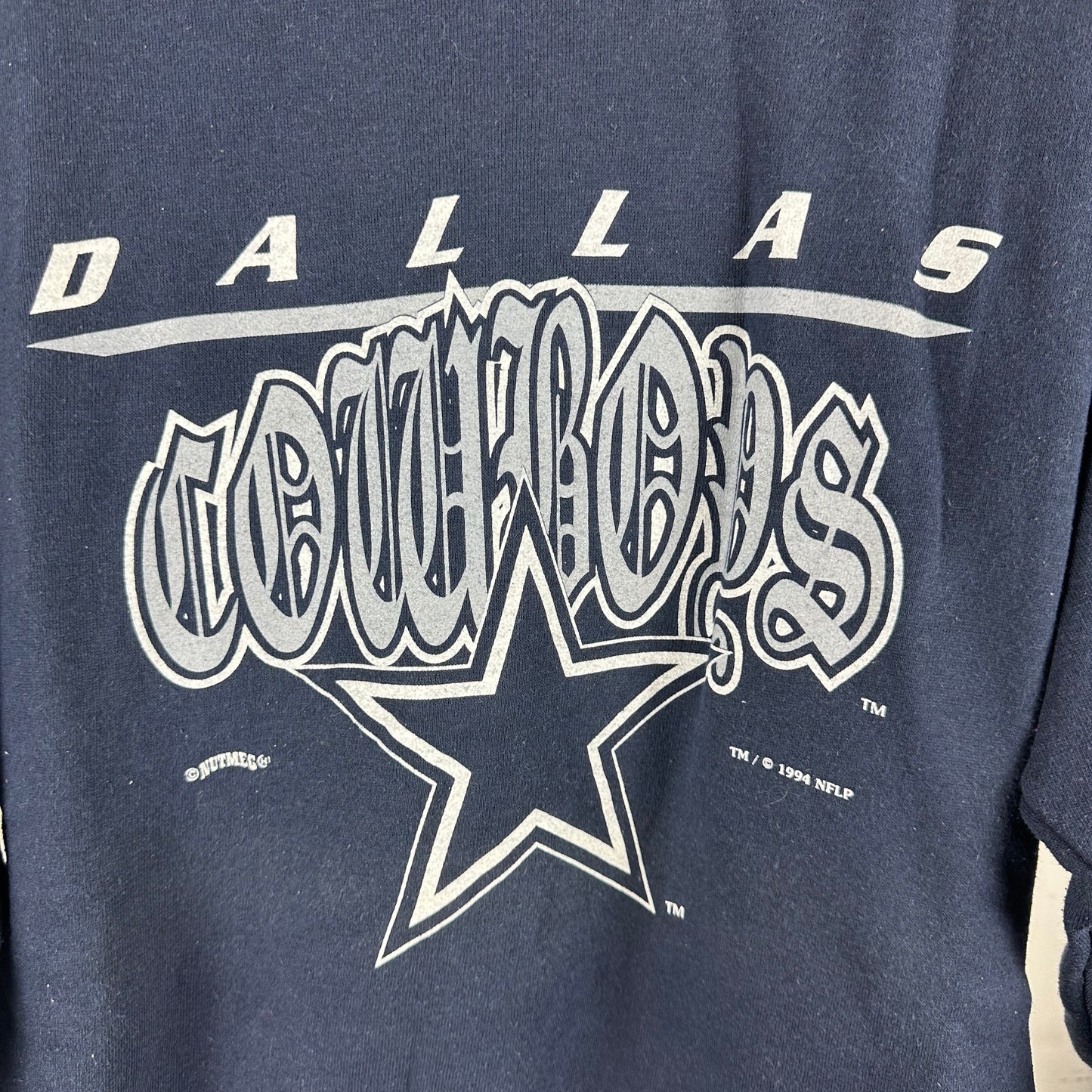 Vintage 1994 Dallas Cowboys Football NFL Nutmeg Graphic Sweatshirt&nbsp;
