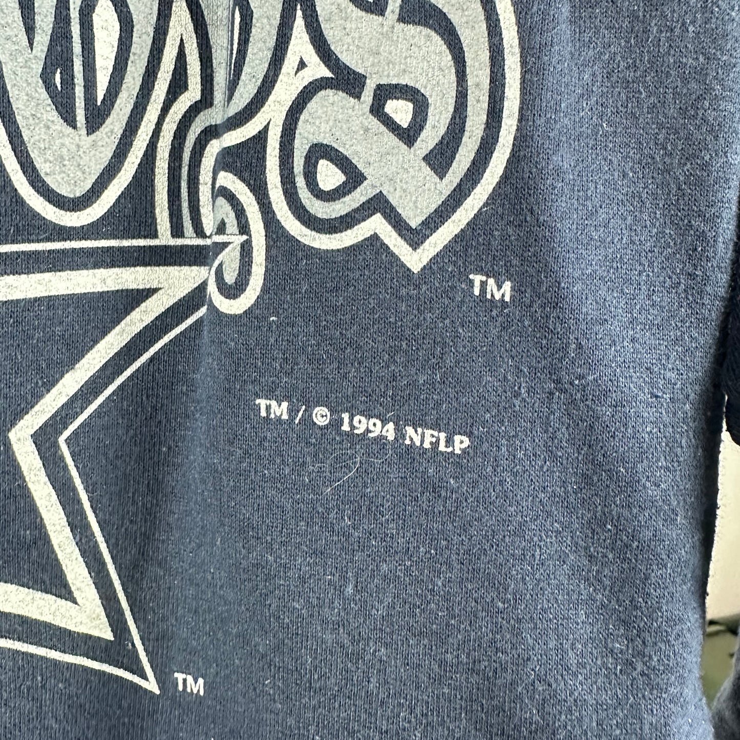 Vintage 1994 Dallas Cowboys Football NFL Nutmeg Graphic Sweatshirt&nbsp;