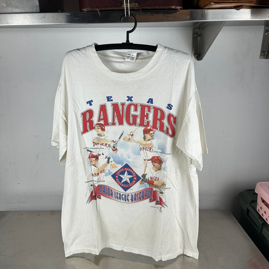 Vintage 1999 Texas Rangers Baseball MLB Graphic T-shirt