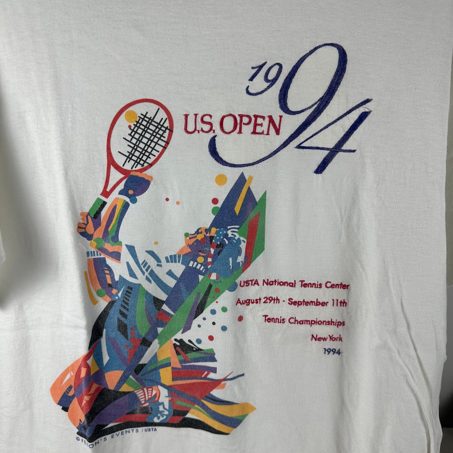 Vintage 1994 US Open Tennis Championship Embroidered Single Stitch T-shirt