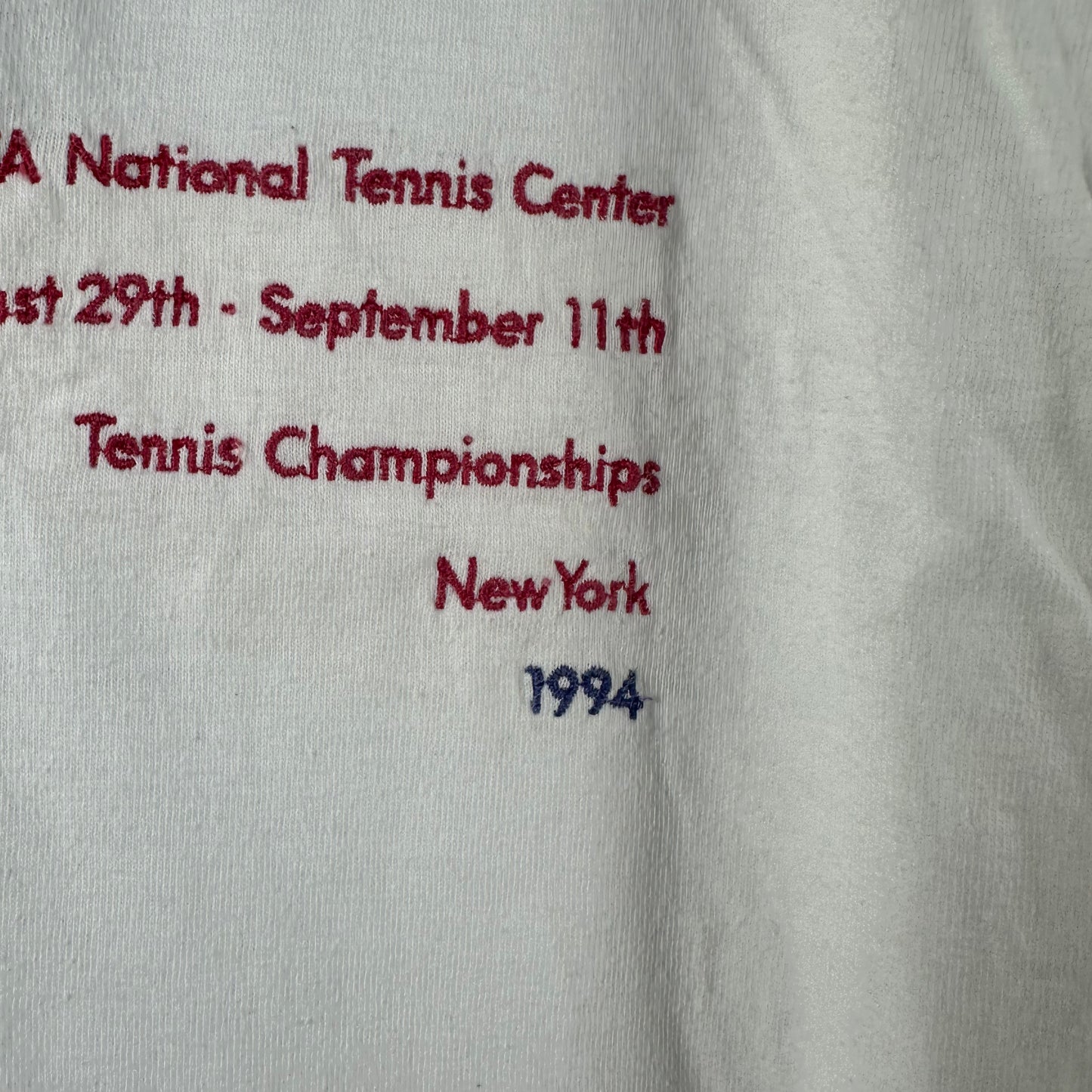 Vintage 1994 US Open Tennis Championship Embroidered Single Stitch T-shirt