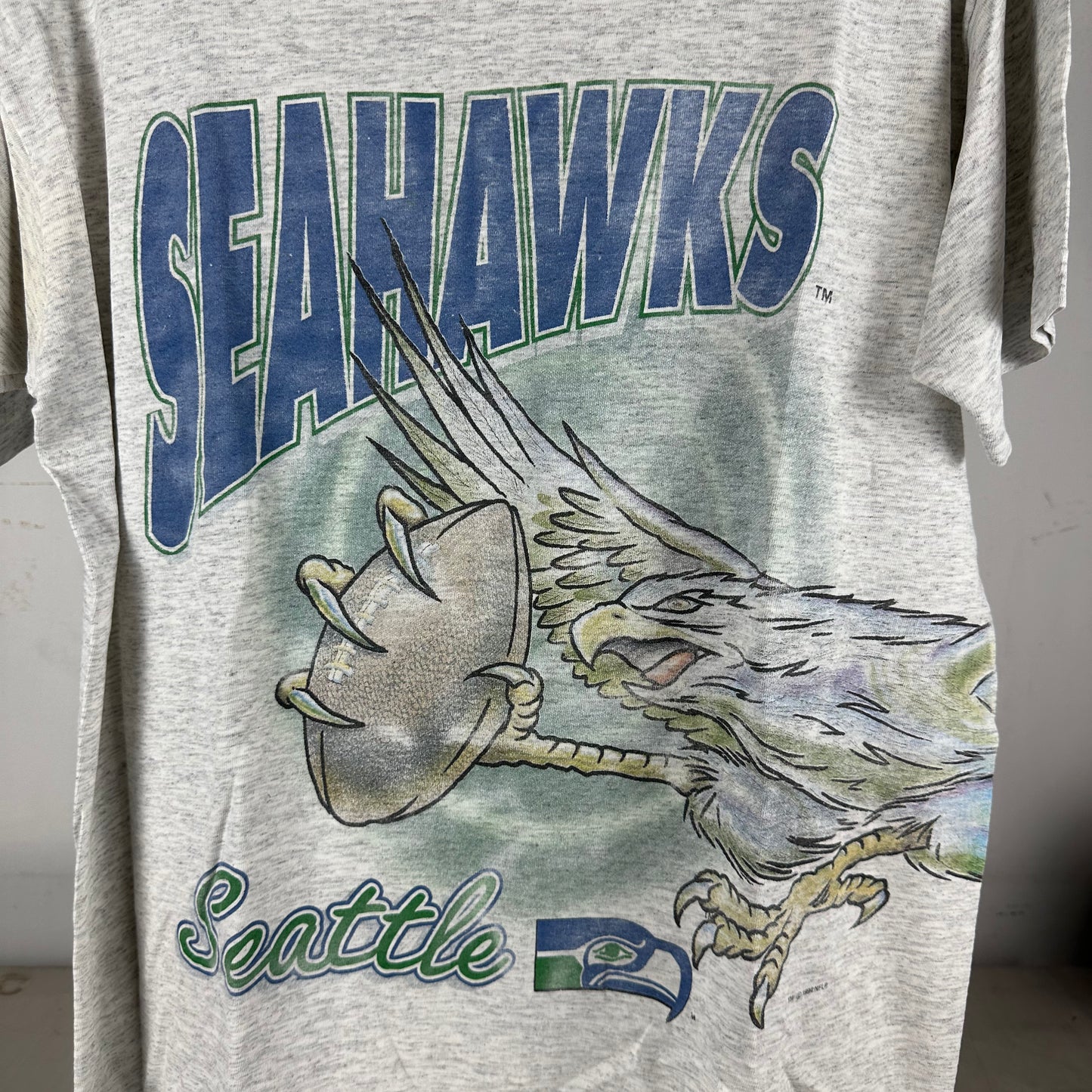 Vintage 1994 Seattle Seahawks NFL Wraparound Salem Sportswear T-shirt