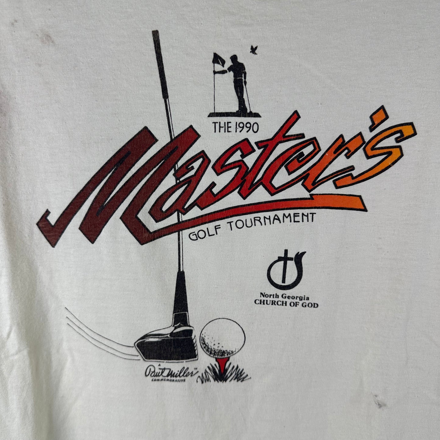 Vintage 1990 The Masters Tournament Golf Single Stitch T-shirt