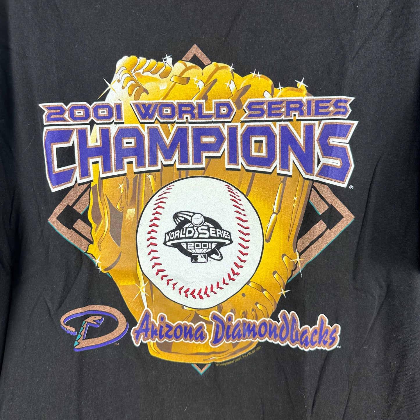 Vintage 2001 Arizona Diamondbacks MLB World Series Champions T-shirt
