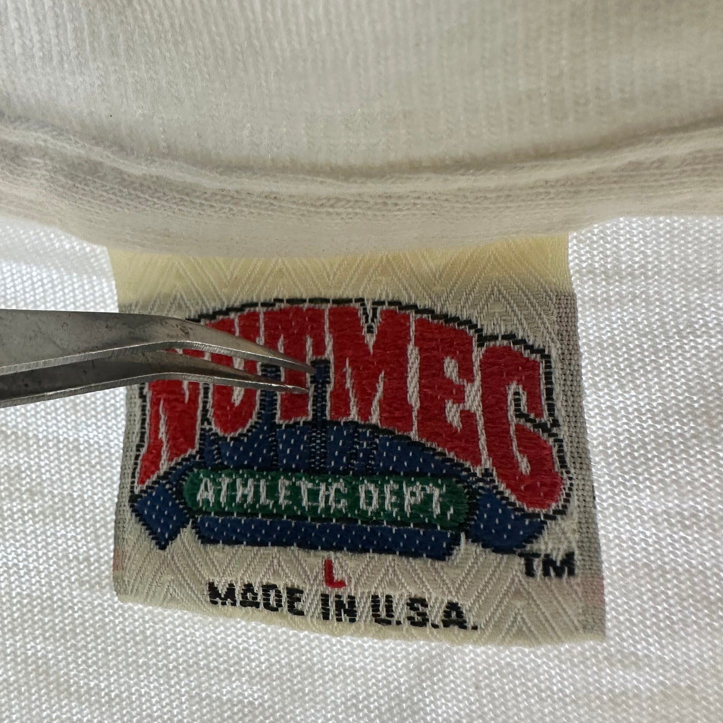 Vintage 1990 Mark Grace Chicago Cubs MLB Nutmeg Graphic Single Stitch T-shirt