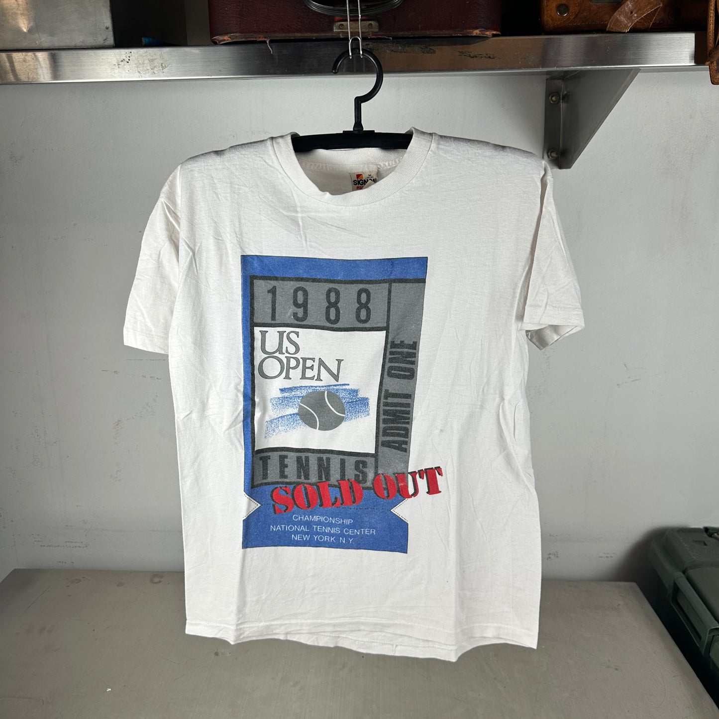 Vintage 1988 US Open Tennis Championship Graphic Single Stitch T-shirt