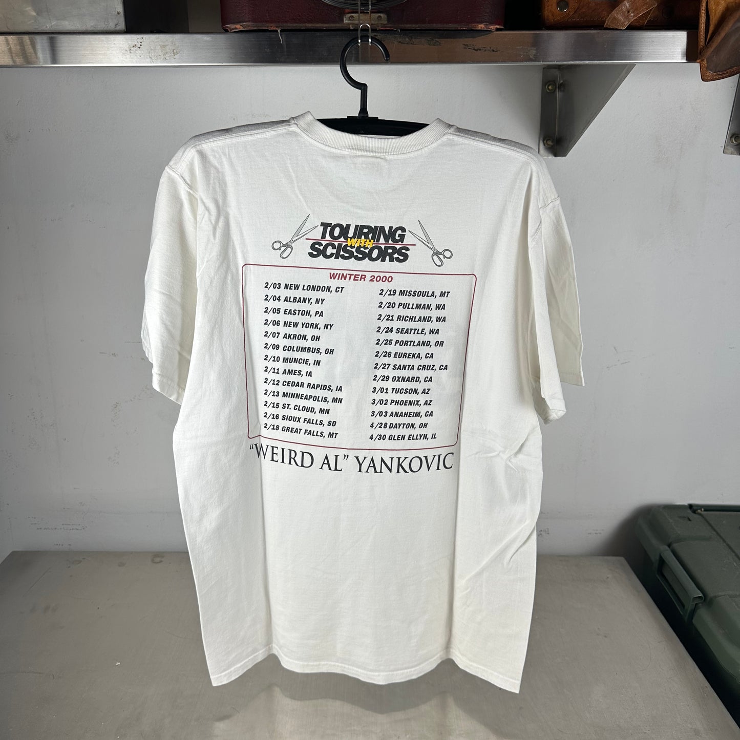 Vintage 2000 Weird Al Yankovic Touring with Scissors Promo T-shirt