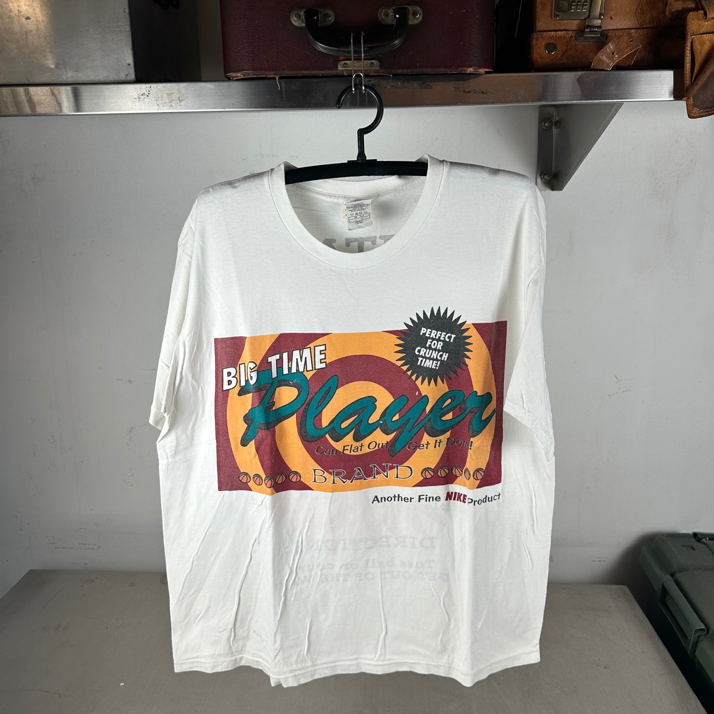 Vintage 90s Nike Big Time Player Campaign Graphic Single Stitch T-shirt