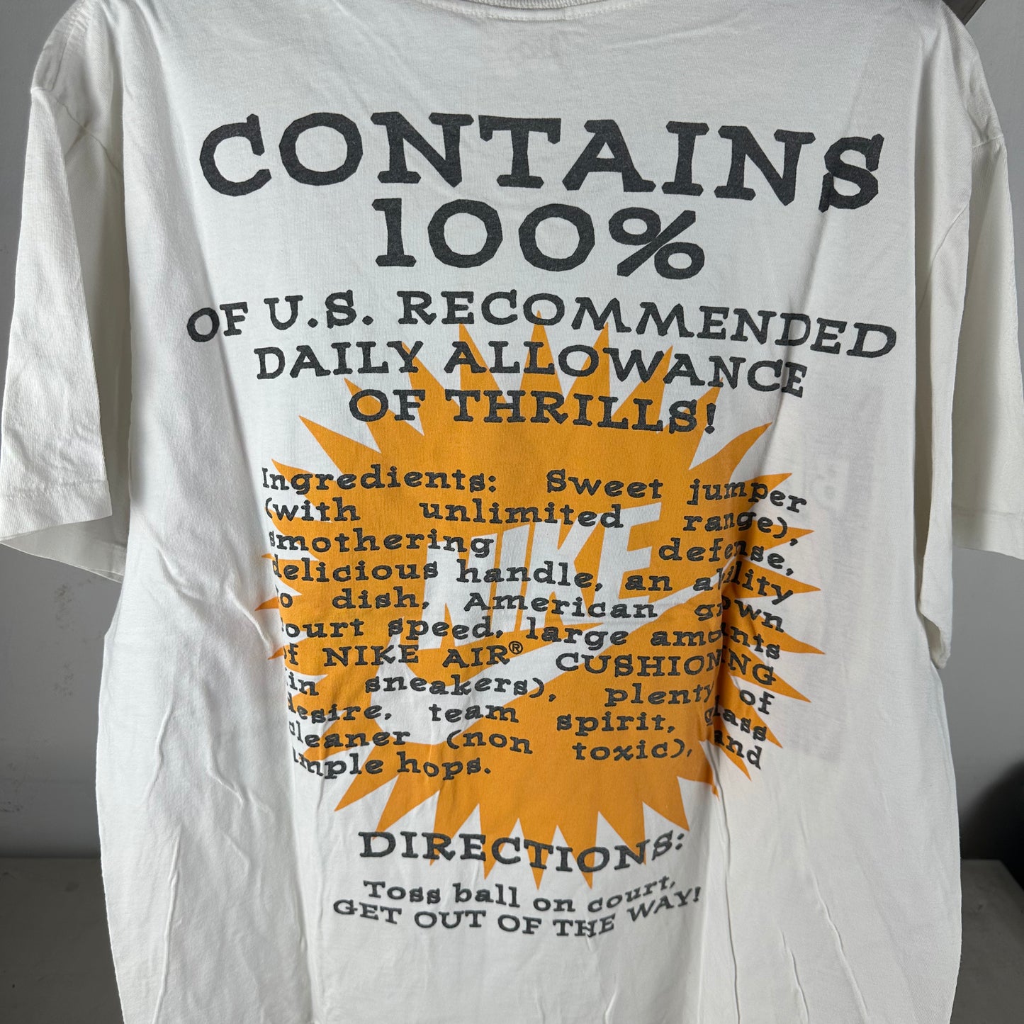 Vintage 90s Nike Big Time Player Campaign Graphic Single Stitch T-shirt