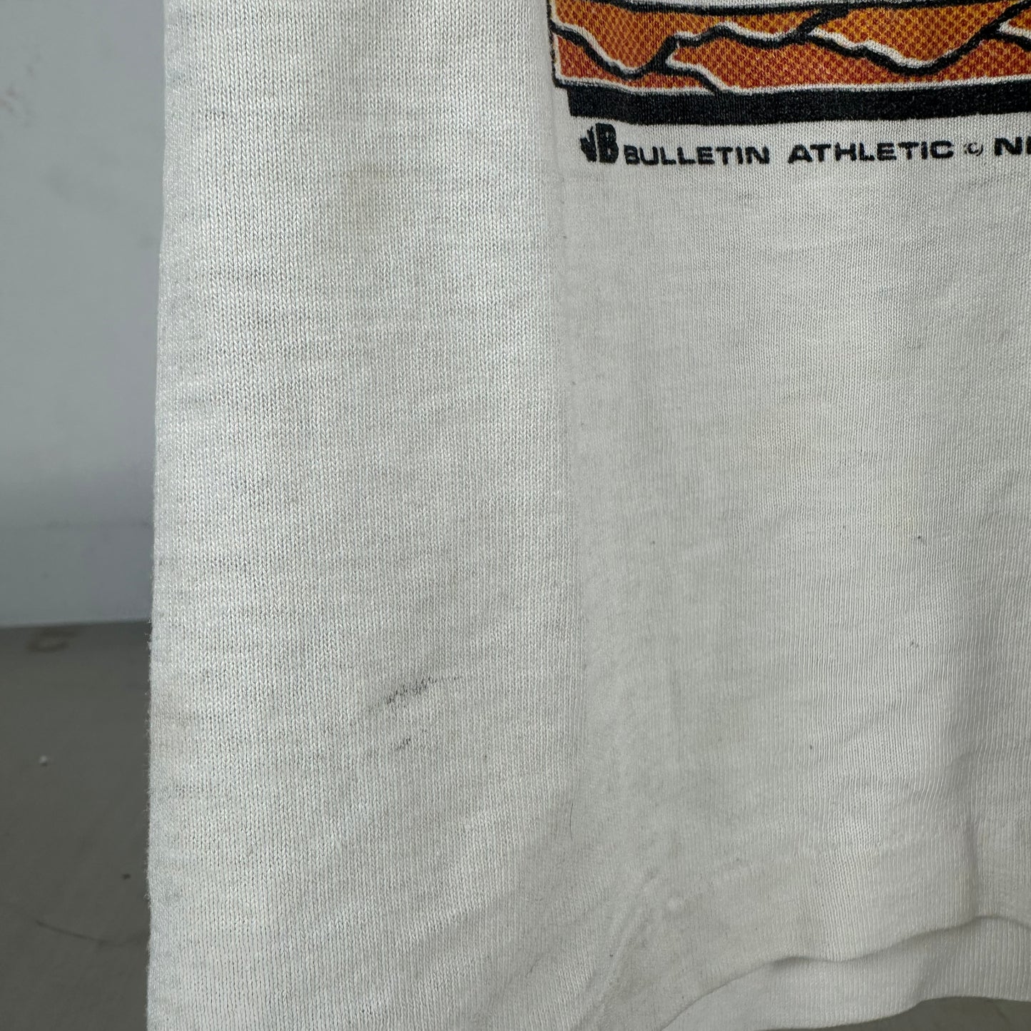 Vintage 90s Calgary Flames Hockey NHL Bulletin Athletic AOP Single Stitch T-shirt