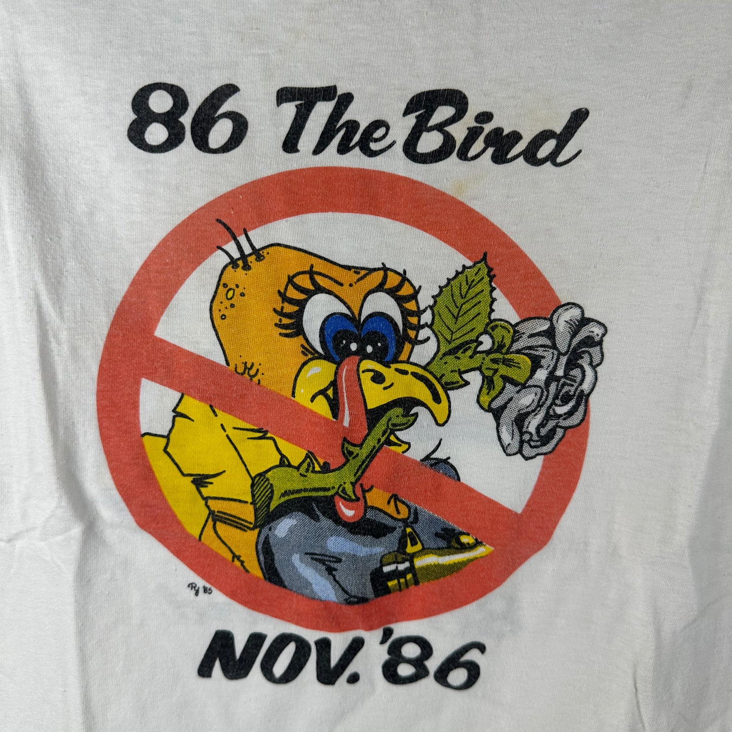 Vintage 1986 The Bird Victim Criminal Single Stitch T-shirt