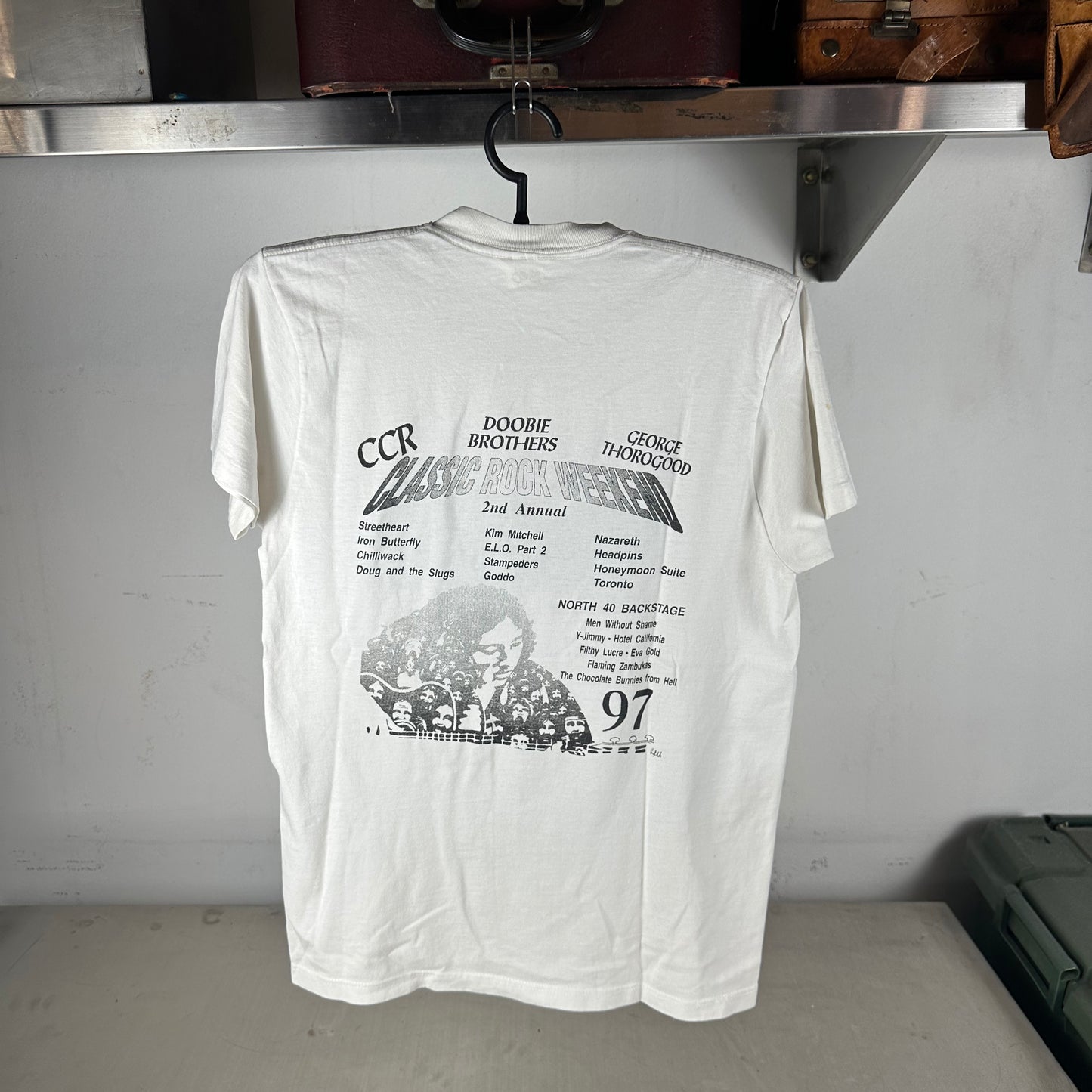 Vintage 1997 CCR Doobie Brothers Rock Classic Weekend Concert T-shirt